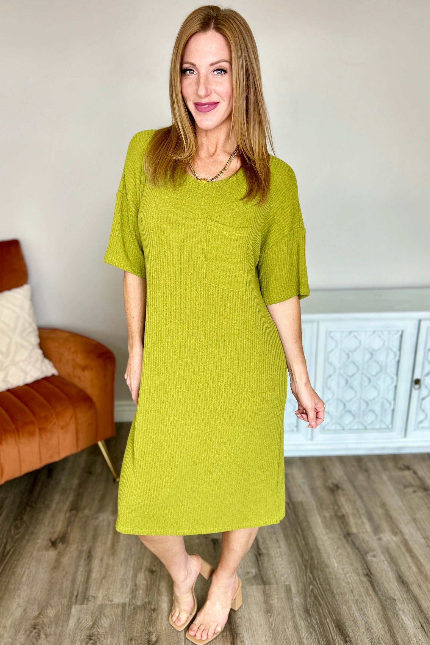 Easy Going Shift Midi Dress