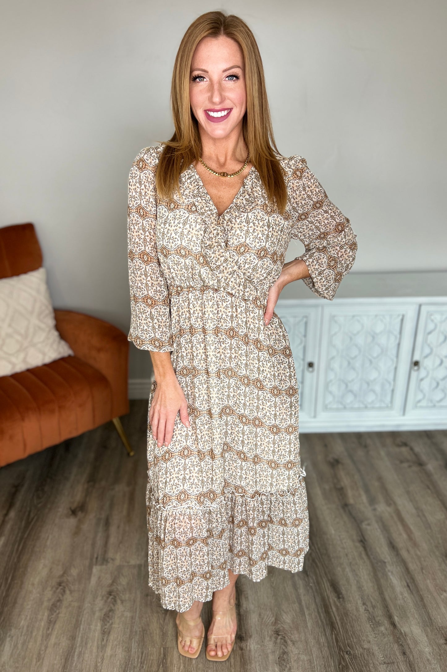 Surreal Years Long Sleeve Maxi Dress